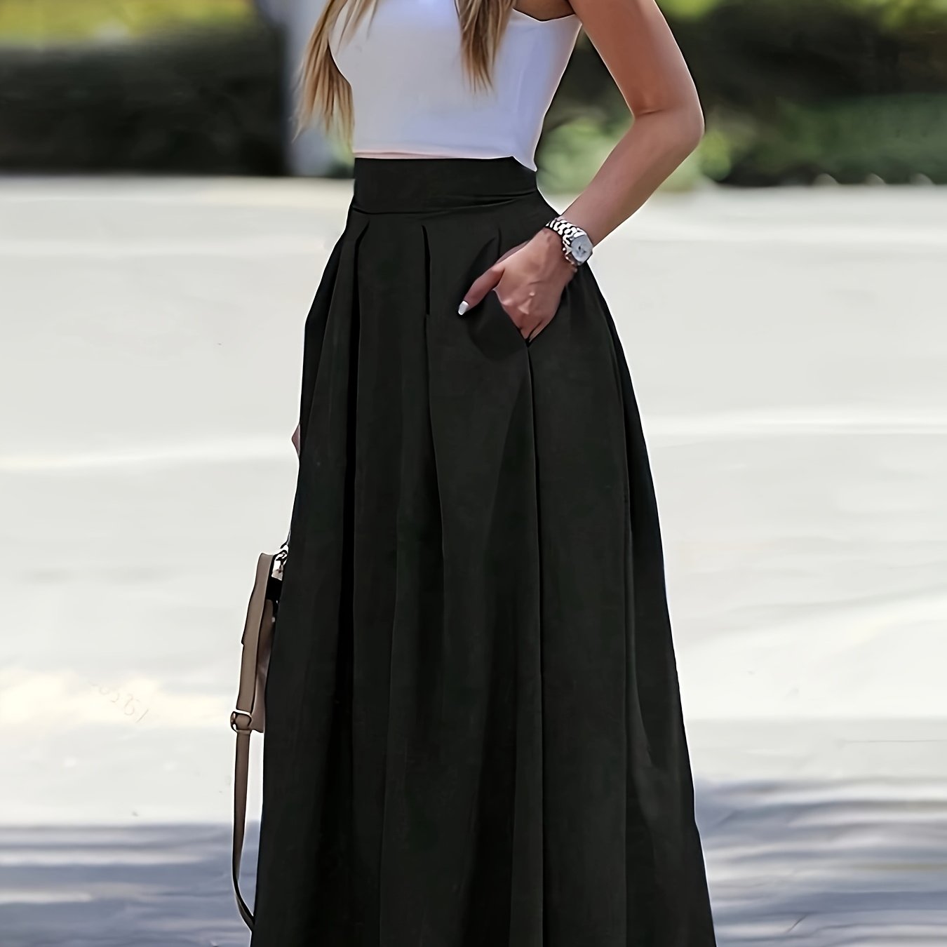 A-Line Maxi Skirt