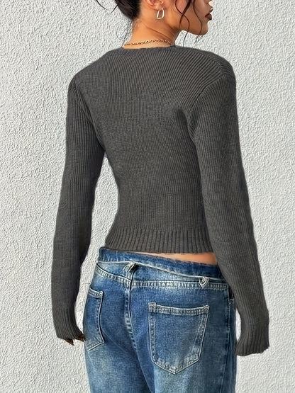 The Santa Monica Apparel™ | Elegant Scoop-Neck Sweater