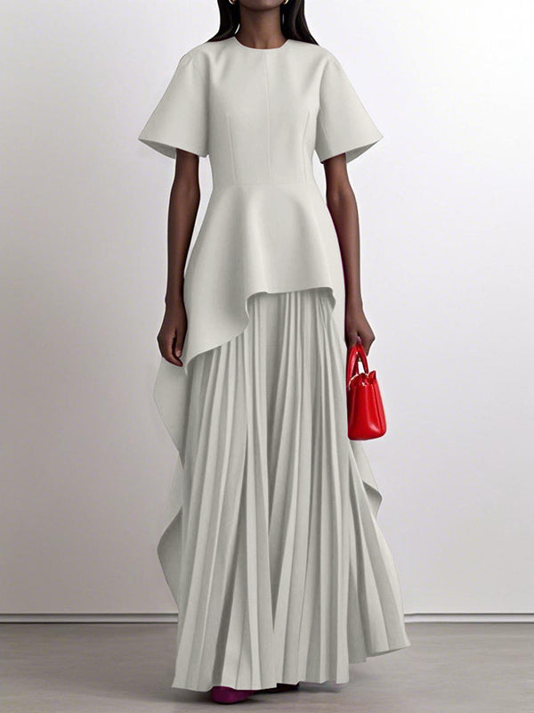 Clara Pleated Maxi Dress