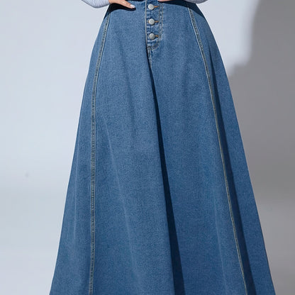 A-Line Denim Skirt