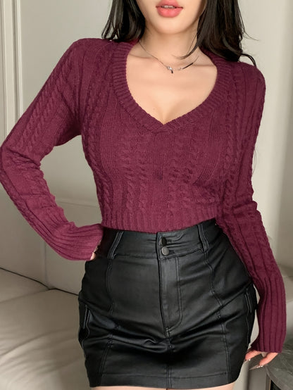 The Santa Monica Apparel™ | Lightweight Ribbed V-Neck Sweater