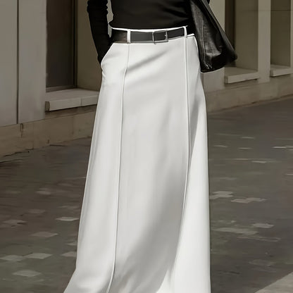 High-Waist Midi Skirt